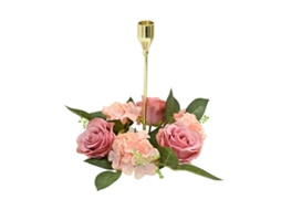 Laxiscreed Coroa De Velas De Rosa Para Decoração De Natal E Casamentos De Alta Qualidade