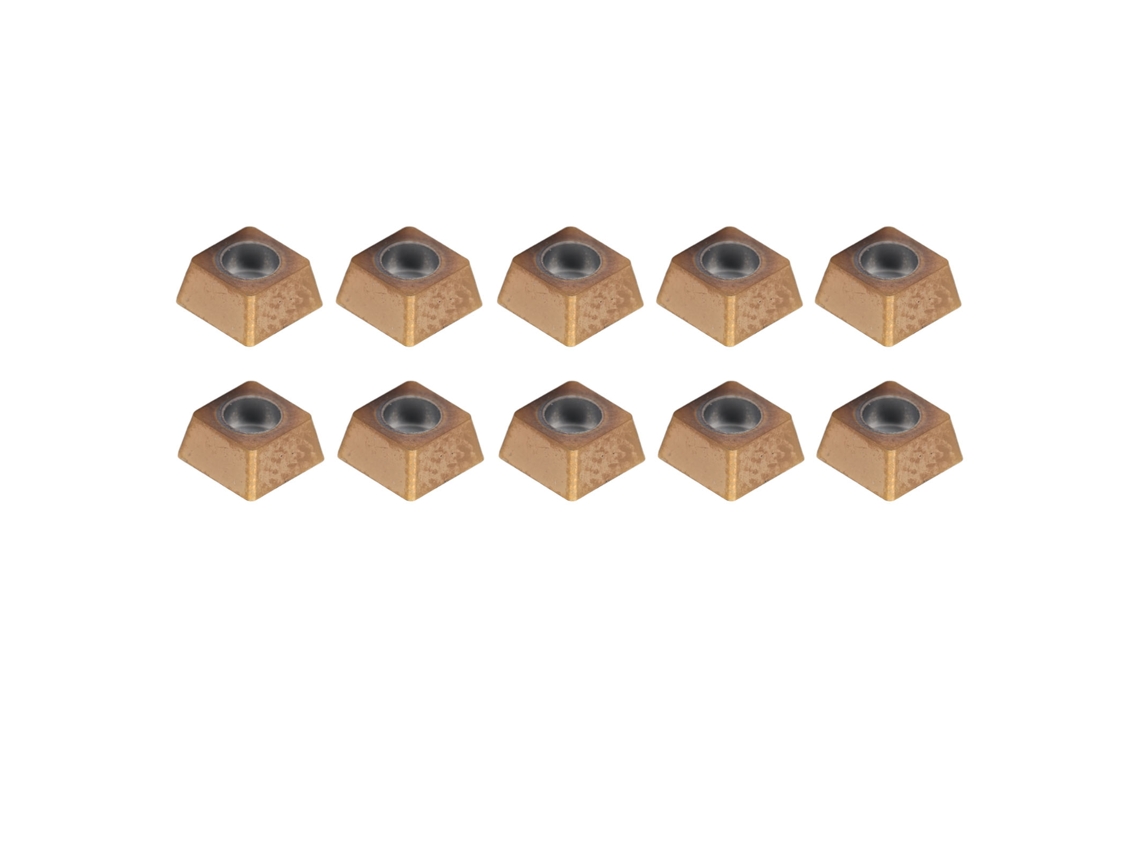 10 Peças De Pontas De Carbetos Cnc Para Ferramenta De Torneio Com Caixa Sunflare