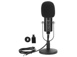 Aetheria microfone Bm 86 Condensador Estúdio Ktv Gravação Áudio Claro Hifi para Computador
