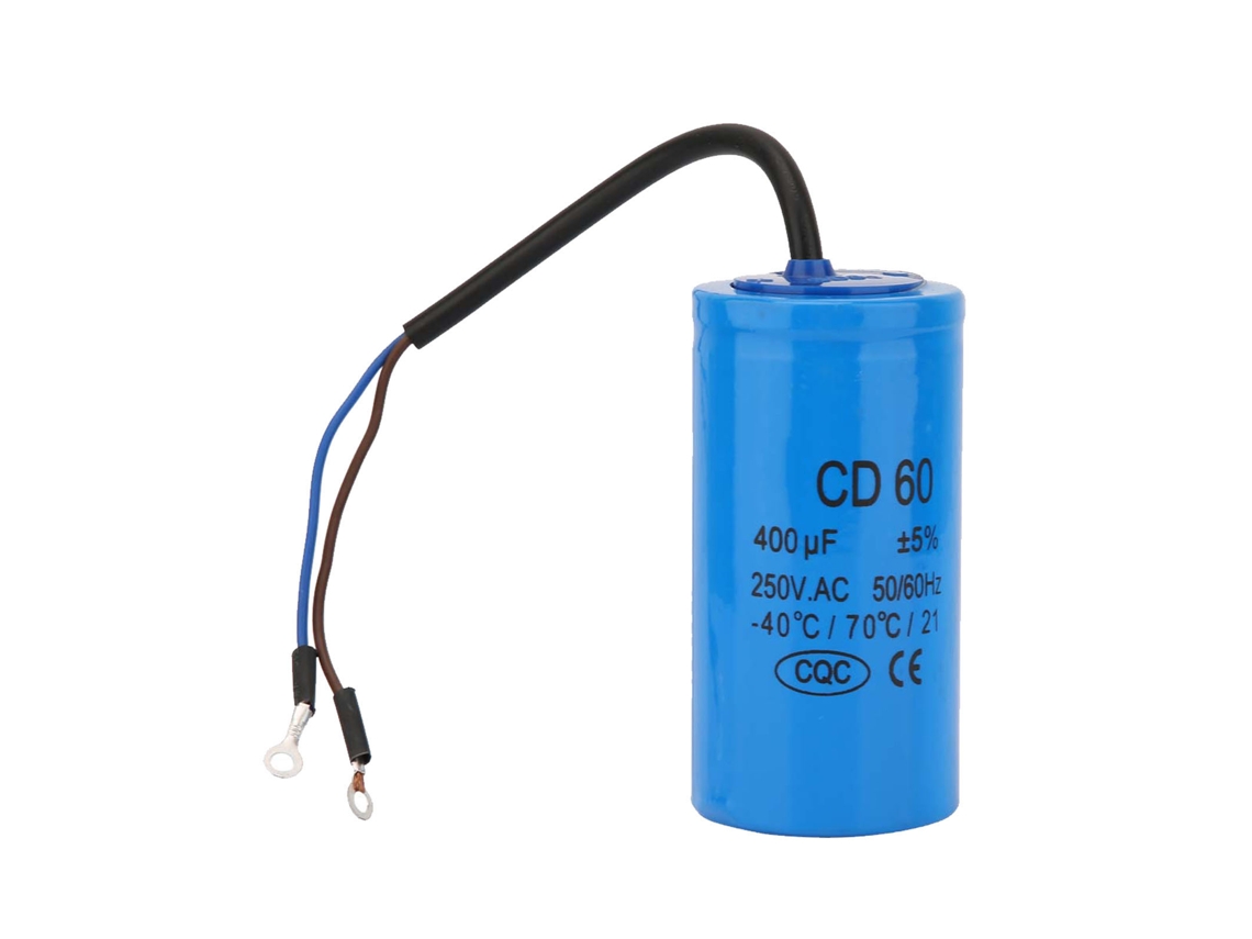Condensador Cd60 de Funcionamento com Cabo 250v Ca 400uf 50/60hz para Motor de Ar S/MARCA