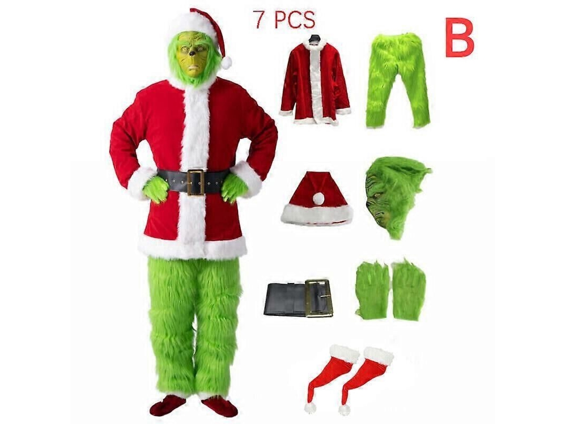 Traje Completo De Cosplay De Anime: Chapéu, Camisa, Calças, Cinto, Luvas, Capa De Sapatos E Máscara - Poliéster, 1.2kg Conjunto Completo B