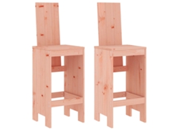 Bar Stool, Bar Stools Vidaxl Marrom Madeira De Douglas (40 X 42 X 120 Cm)