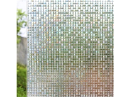 Película Para Janela Mosaico Decorativo Com Aderência Estática