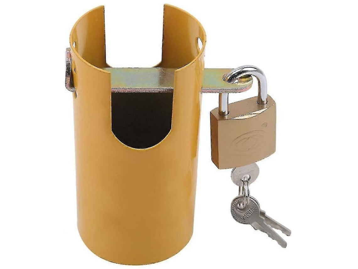 Cadeado Multifuncional Para Torneira Externa De Ferro Com Capa Protetora Anti Roubo