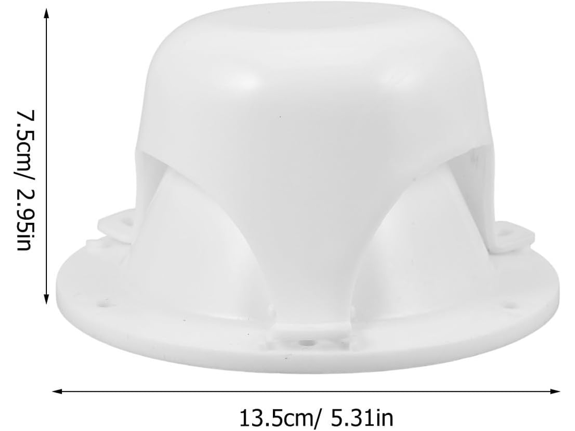 Conjunto de 2 painéis de ventilação brancos Teto para autocaravanas e caravanas, formato
