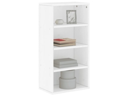 Mueble auxiliar Odda blanco de 40 x 24 x 79 cm de madera maciza de pino