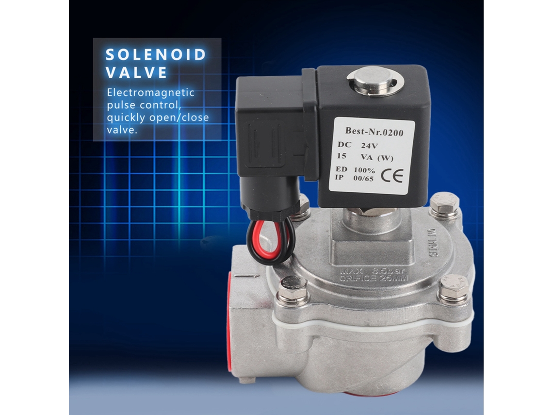 Válvula Eletromagnética De Pulso De Ângulo Direito Bidirecional Com Controlo Por Pulso E Alimentação Dc 24v Laxiscreed