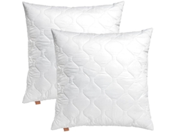 2026 ysdsy Travesseiros de Microfibra 65x65cm 2 Unidades Branco Lavável 60°c Oeko tex 100
