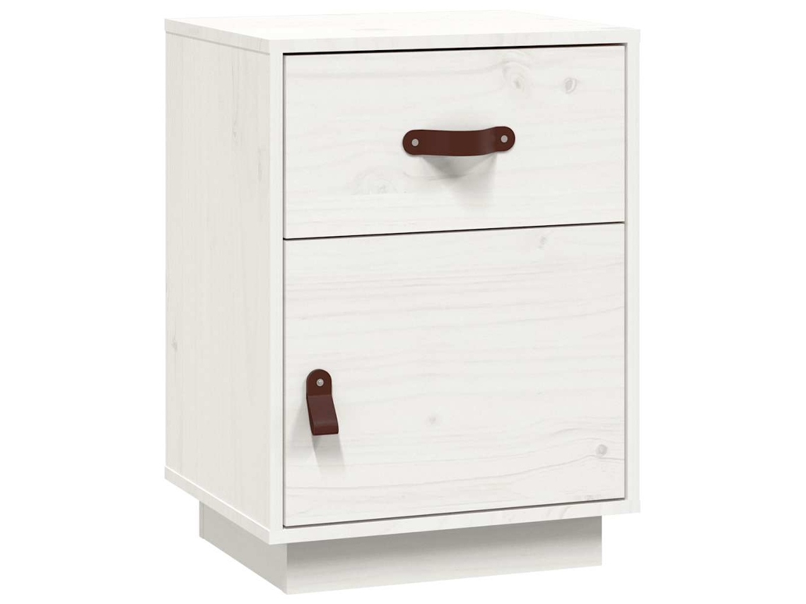 Bedside Cabinet, Bedside Cabinets Vidaxl Branco Madeira De Pinho (n/a)