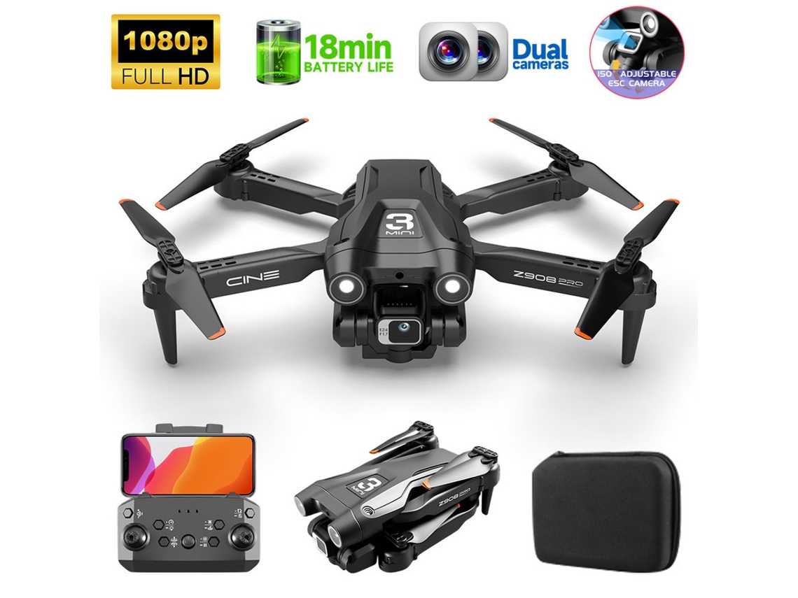 Z908pro Mini Drone1080p Duração Da Bateria18 Min Preto Bestvite