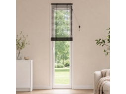 Vidaxl Cortina Veneziana Marrom Escuro 65 X 250 Cm 35 Mm