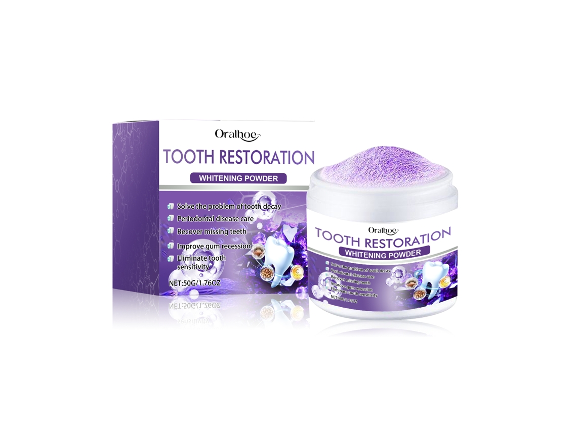 Clareador E Reparador Dental Pó Roxo Worten