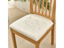 1 Pacote Protetor Removível para Cadeira de Sala de Jantar para Casa Restaurante-Bege Claro-Adequado para 36-48 Cm LUUCOZK