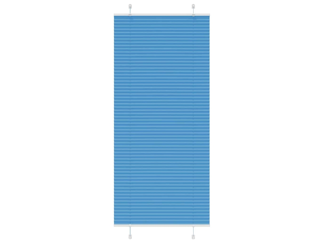 Pleated Blind, Pleated Blinds Vidaxl Azul Tecido (85 X 200 Cm)