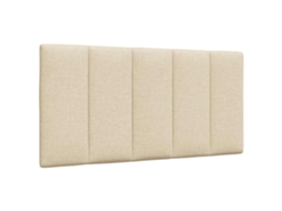 Vidaxl Almofadão De Cabeceira Hanko 100 Cm Tecido Creme