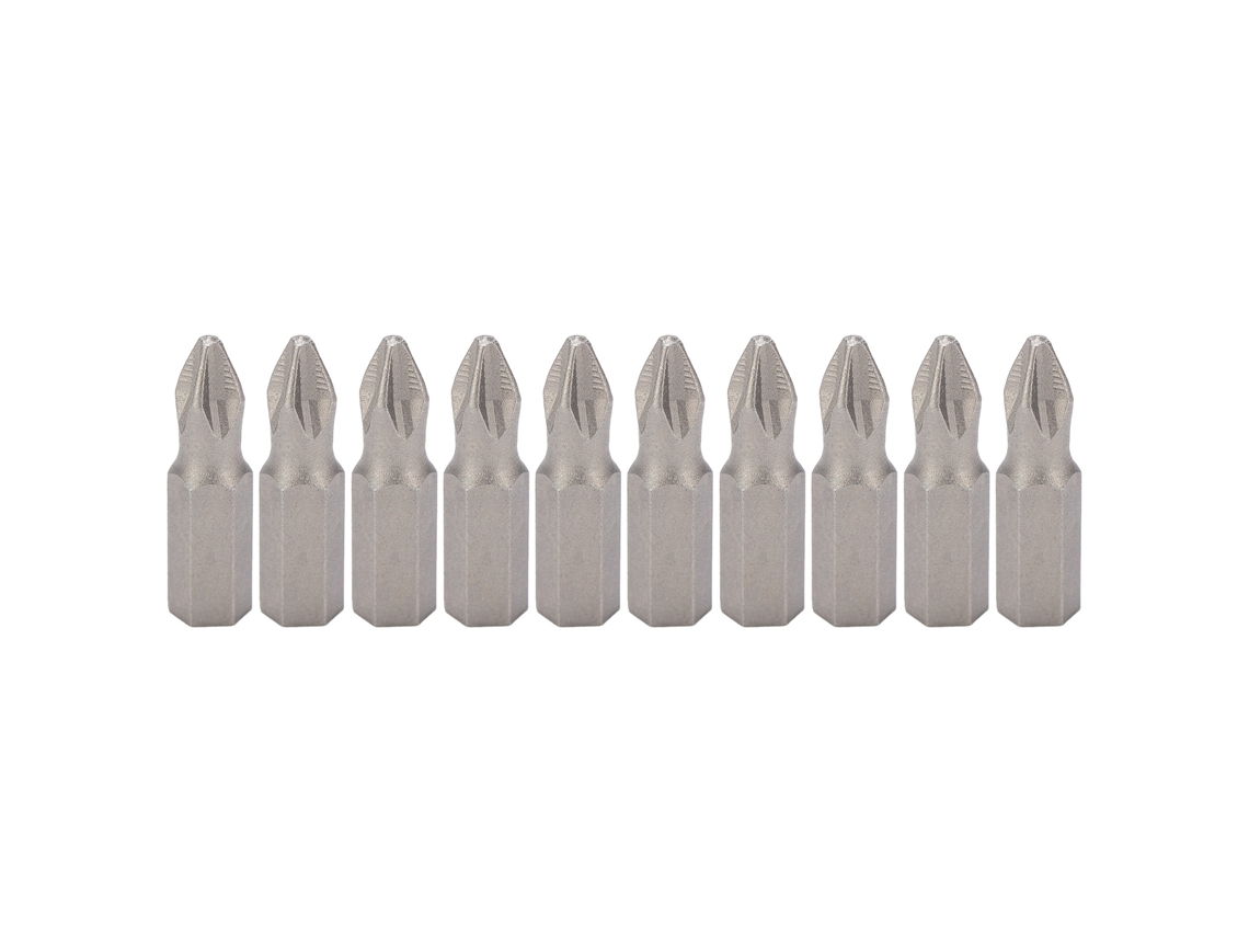 10 Peças Parafusos De Cruz 25mm Bits De Aço Liga S2 Antiderrapantes Magnéticos Para Furadeira Elétrica