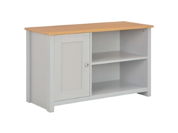 vidaXL Móvel de TV 95x39x58 cm cinzento