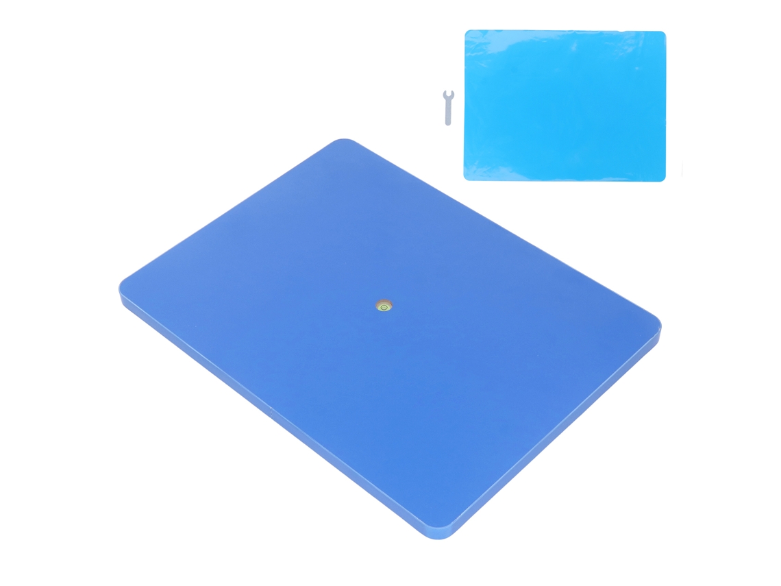 Placa de nivelamento de resina ajustável com tapete de silicone e chave inglesa, ferramenta multifuncional para pintura acrílica fluida.