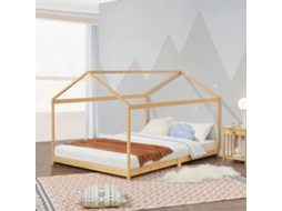 Cama Infantil [EN.CASA] (205 x 146 x 133,5 cm - Bambu - Castanho )