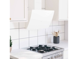 Vidaxl Exaustor De Parede 60 Cm Aço E Vidro Temperado Branco