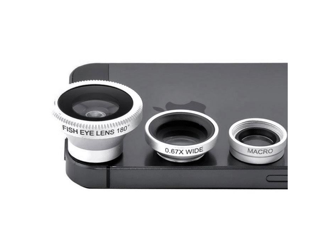 Objetivo Universal 3 Em 1 Magnético Inclui Olho De Peixe Lente Grande Angular Macro 2 Alças Para Iphone Ipad Samsung Htc Smartphone