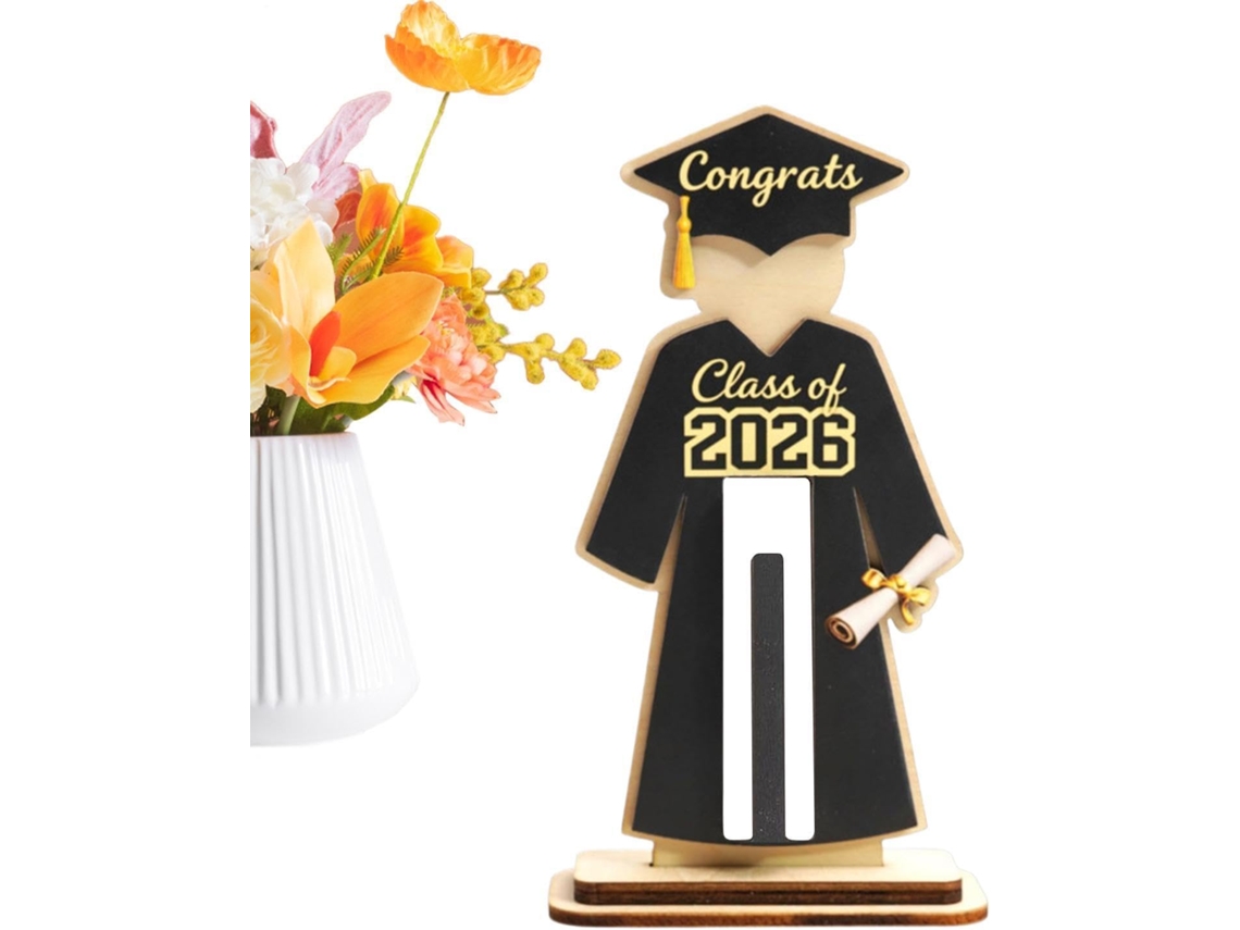 Porta Dinheiro da Turma de 2026 Figura Divertida para Festa Formatura, Estátua, Jardim Infância, CHABERLU
