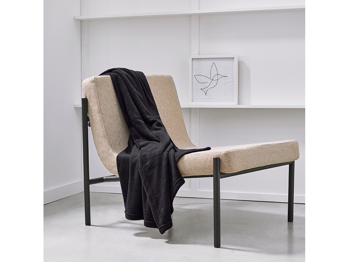 Toque Xadrez Seda Lisa M/Basic 150X200Cm Marengo MEVAK LIVING