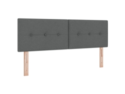 Conjunto 1 Cabeceira De Cama Estofada Vidaxl Cinzento Tecido (160 Cm)