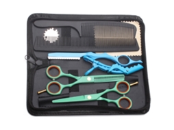 Conjunto De Tesouras De Cabelo De 5,5 Polegadas, Tesouras Para Afinar/texturizar Cabelos Para Cabeleireiro Ou Uso Doméstico Brilvibera