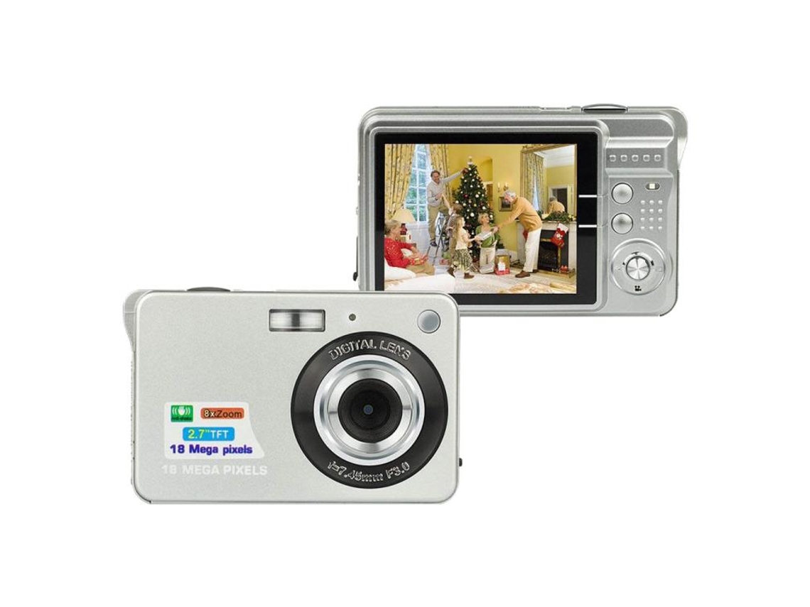 Halinuia Câmera Digital Infantil 18mp Zoom 8x Tela 2,7 Polegadas Com Slot Para Cartão Sd
