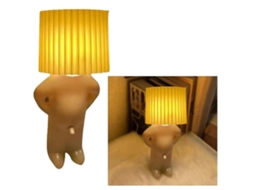 Rebe lámpara de Mesa Niño Travieso Hombre Tímido Luz Nocturna de Noche Pequeña para Dormitorio Oficina Regalo Creativo Amarillo