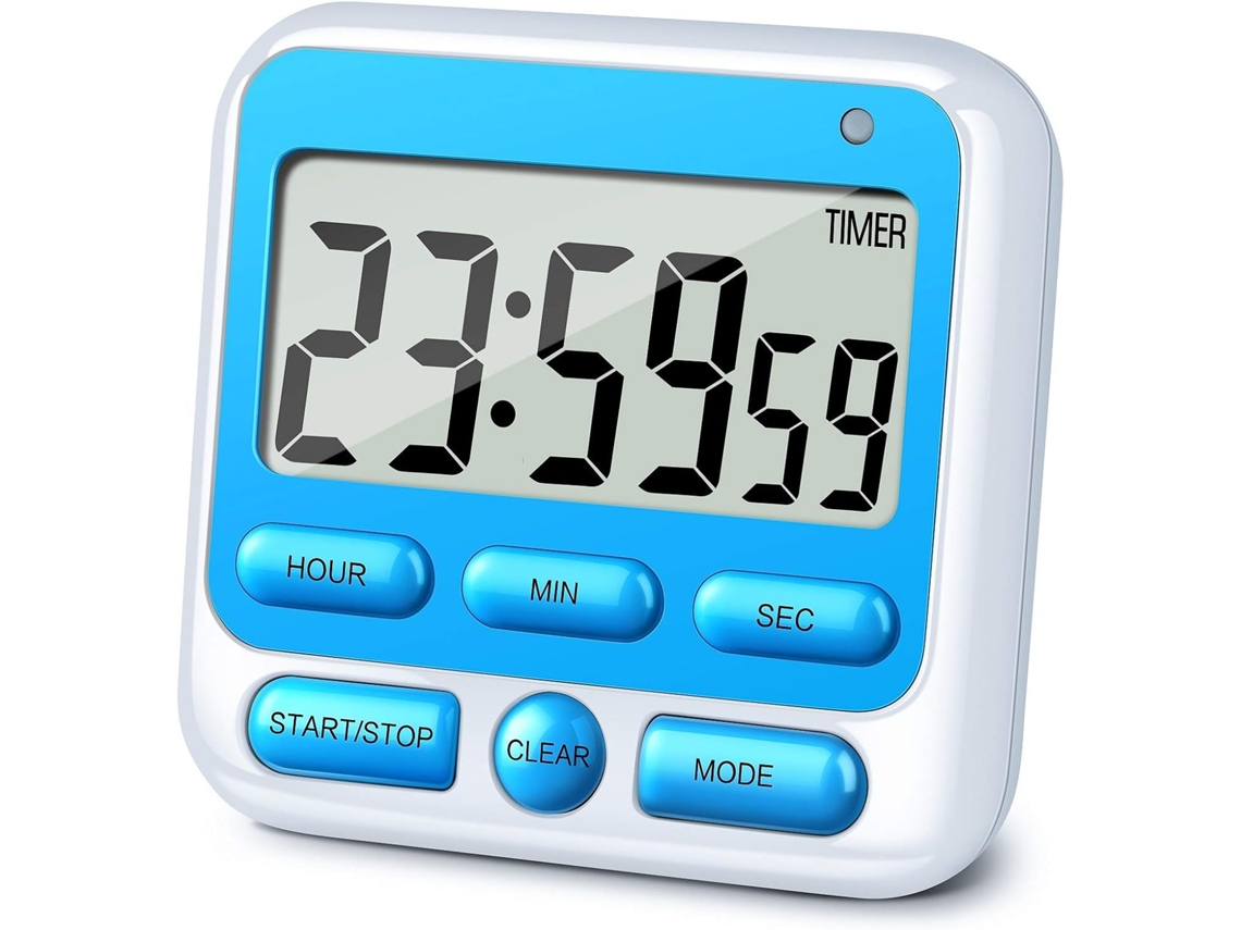 Temporizador De Cozinha Digital Com Botão De Alarme Alto/silencioso Liga/desliga, Zqkla Slowmoose