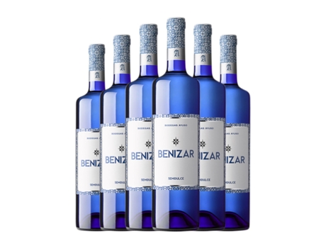 Vinho branco AYUSO Benizar Blanco Semi-seco Semi-doce La Mancha (0.75 L - 6 Unidades)