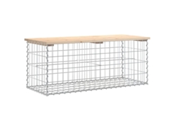 Maison Exclusive - Banco De Jardim C/ Design Gabião 103x44x42 Cm Pinho Maciço