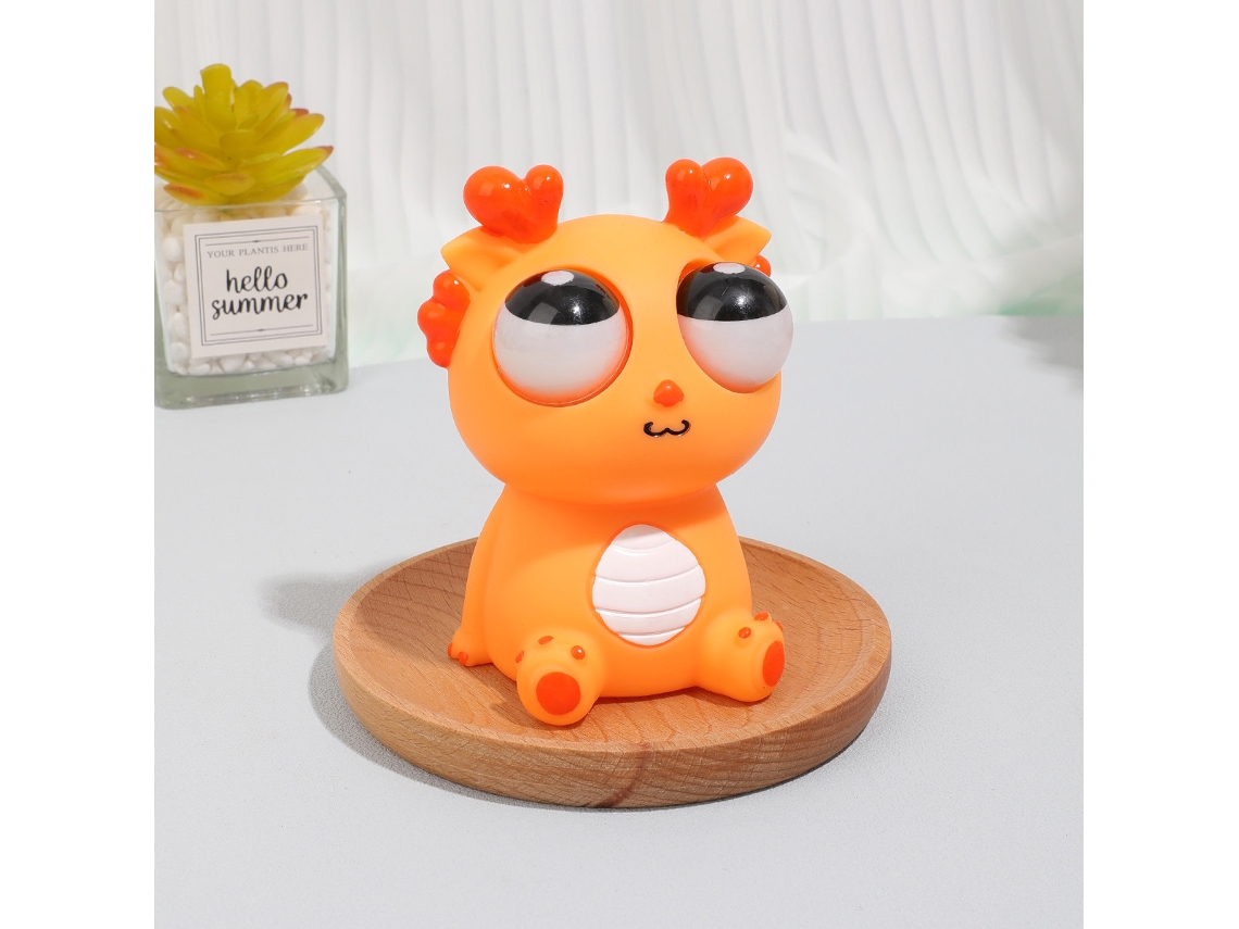 Brinquedo Antiestresse Popeye Dragão, Laranja AQUAFORGE