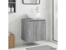 Vidaxl Vaidade Com Pia Suspensa Sonoma Cinzento 49,5 X 35 X 63 Cm