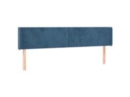 Cabeceira de cama VIDAXL Azul Veludo (163x16x88 cm )