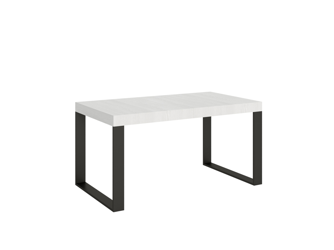 Mesa de Refeição ITAMOBY Tecno Premium (90x160/264 - Painéis em Melamina - Freixo Branco)