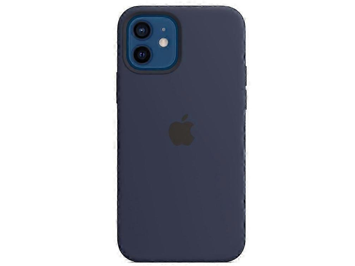 Loja Iberiancapa De Silicone Com Magsafe Para Iphone 12 Pro E 12, Design De Ajuste 1:1 Com Indução Automática, Azul Escuro