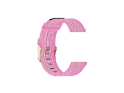Lurelia Pulseira De Relógio Em Nylon Rosa, Compatível Com Garmin Vivoactive 3, Acabamento Moderno