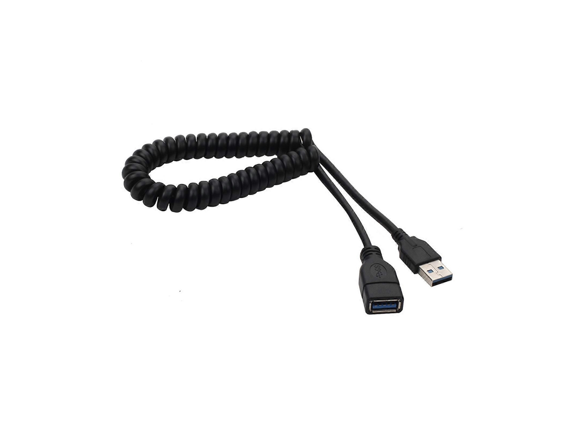 Cabo Extensor Usb 3.0 Com Mola, Conexão Macho Fêmea Para Disco Rígido De Pc E Impressora. Nostalgia88