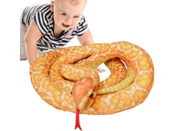 Cobra de Pelúcia Desenho Animado 90 Cm, Material Macio, Design Realista, Acessório Divertido para CHABERLU