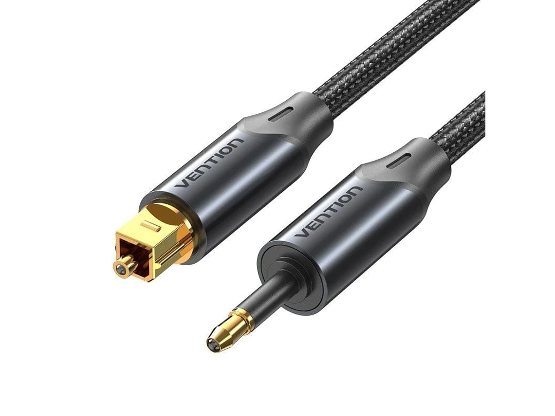 Cabo de Áudio Fibra Óptica VENTION Bkcbh/ 2M/ Preto