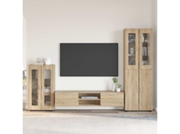 Vidaxl Conjunto De Móvel De Tv Com Gaveta Florin 3 Pcs Carvalho Sonoma