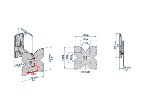 Slimstyle Plus 200Sr 101,6 Cm 40' Preto MELICONI