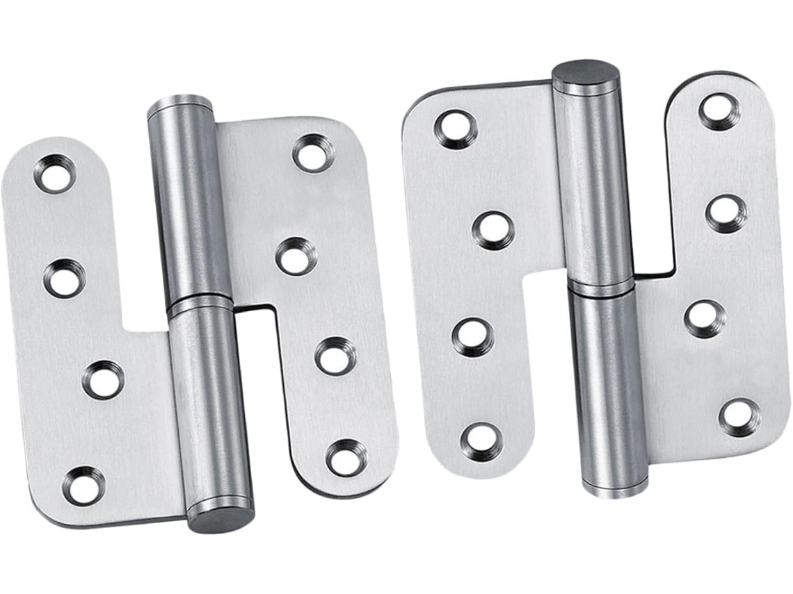 Dobradiças Para Móveis Em Aço Inoxidável, Removíveis, Formato De L (1