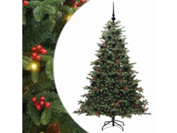 Conjunto 1 Árvore De Natal Artificial Moderna Vidaxl Verde Pvc (180 Cm)