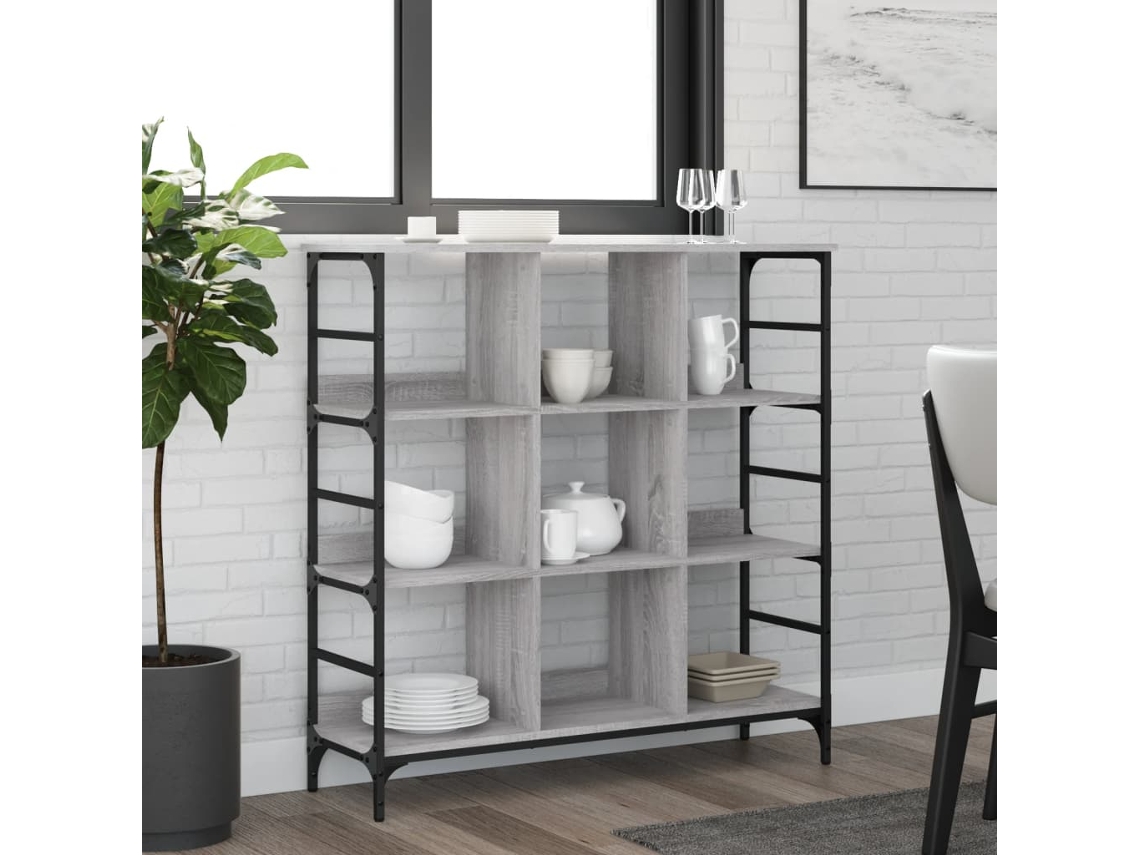 Aparador 102x32x103,5 cm Derivados de Madera Sonoma Gris
