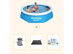 Bestway Piscina Bestway Fast Set Redonda - 244x61 Cm - 4-peças S22628