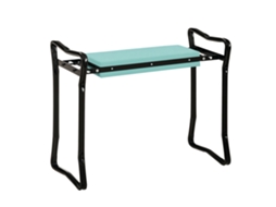 Banco Jardinagem Dobrável Bolsos Ferramentas Apoio Joelhos 150kg 58x28x49cm Verde